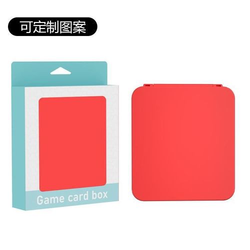 Convient Pour Nintendo Switch/Oled Boîte De Cartes En Silicone Magnétique 12 Pièces Boîte De Rangement De Cartes De Jeu Ns Boîte De Cartes | Accessoires Compatibles-Rouge