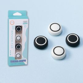 Capuchon De Joystick Circulaire Nintendo Switch, Capuchon En Silicone Ns Lite, Capuchon De Poignée, Capuchon De Bouton Oled, Accessoires Périphériques | Accessoires Compatibles-Noir Et Blanc