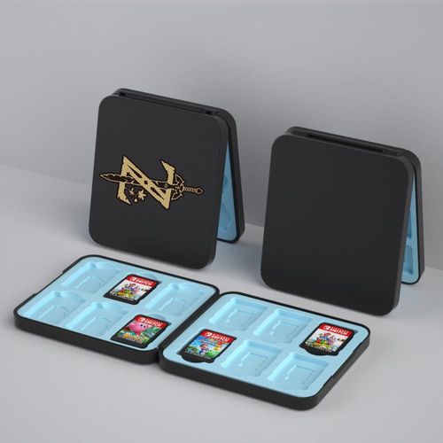Convient Pour Nintendo Switch/Oled Boîte De Cartes En Silicone Magnétique 12 Pièces Boîte De Rangement De Cartes De Jeu Ns Boîte De Cartes | Accessoires Compatibles-Zelda Z
