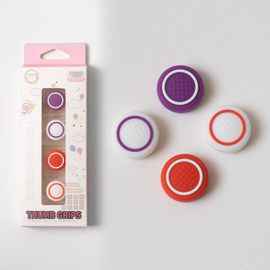 Capuchon De Joystick Circulaire Nintendo Switch, Capuchon En Silicone Ns Lite, Capuchon De Poignée, Capuchon De Bouton Oled, Accessoires Périphériques | Accessoires Compatibles-Violet Orange
