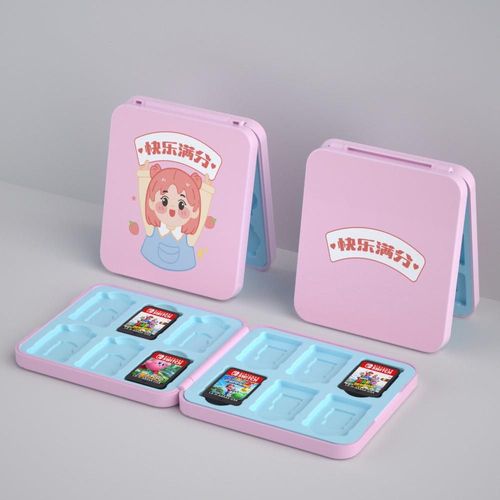 Convient Pour Nintendo Switch/Oled Boîte De Cartes En Silicone Magnétique 12 Pièces Boîte De Rangement De Cartes De Jeu Ns Boîte De Cartes | Accessoires Compatibles-Plein De Bonheur