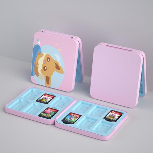 Convient Pour Nintendo Switch/Oled Boîte De Cartes En Silicone Magnétique 12 Pièces Boîte De Rangement De Cartes De Jeu Ns Boîte De Cartes | Accessoires Compatibles-Petit Renard