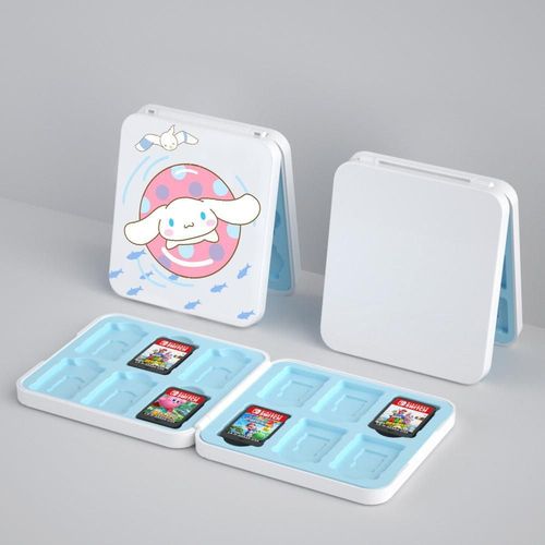 Convient Pour Nintendo Switch/Oled Boîte De Cartes En Silicone Magnétique 12 Pièces Boîte De Rangement De Cartes De Jeu Ns Boîte De Cartes | Accessoires Compatibles-Bouée De Natation Chien Cannelle