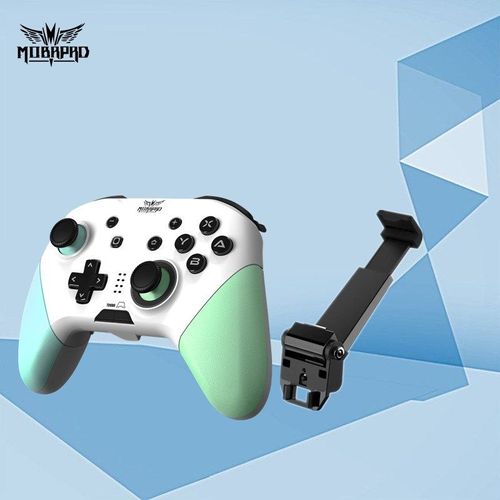 Manette Sans Fil Mopai Switch Pro Ns Lite, Contrôleur De Jeu À Vibrations Pour Pc | Accessoires Compatibles-Mopai¿Poignée Personnalisée Wake Up + Support - Griffe De Chat Verte