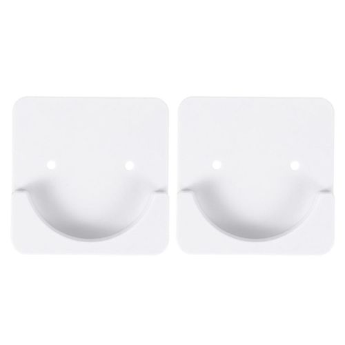Lot de 2 supports adhésifs pour tringle à rideau de douche : des dispositifs de retenue de tension durables, sûrs et élégants pour une meilleure stabilité de la salle de bain.