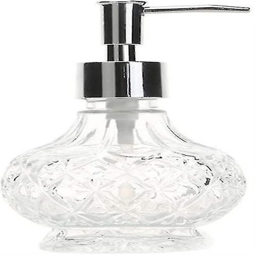 Distributeur de savon en verre vintage - Élégant flacon pompe pour lotion pour les mains, savon liquide et décoration intérieure