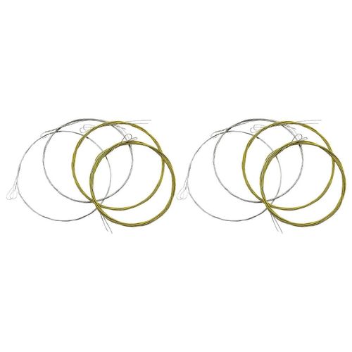 8 Pcs Mandoline Cordes Ensemble Assortiment En Acier Inoxydable Pièces De Rechange Accessoires Pour Joueurs
