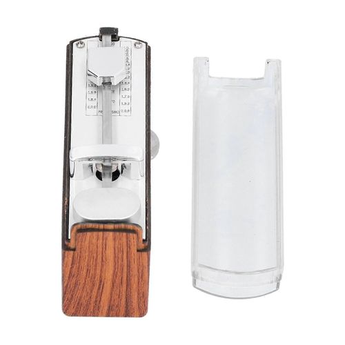 Mini Métronome Mécanique Universel Portable Traditionnel Pour Piano Ukuulele Guitare Violonburlywood