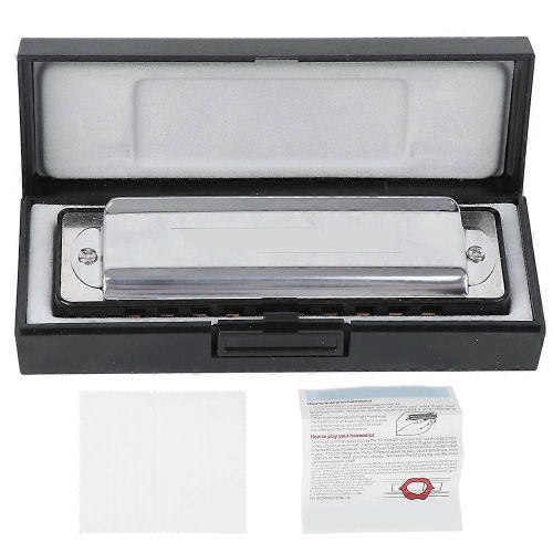 10? Trou Harmonica Blues C Clé Harpe Instrument De Musique Débutant Pratique Am ?20dblack