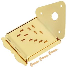 Mandoline Câble Tirer Planche Bend Type Acier Exquis Instrument De Musique Accessoires(Qb11 Dor Avec Motif )