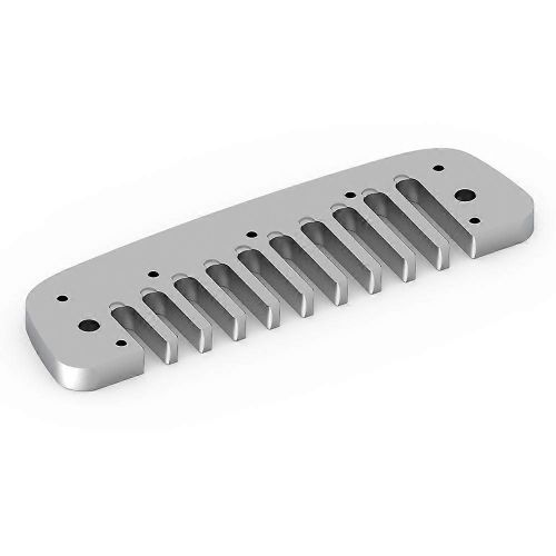 Alliage D¿Aluminium Blues Comb Harmonica Part Pour Hohner Golden Melody (Argent)