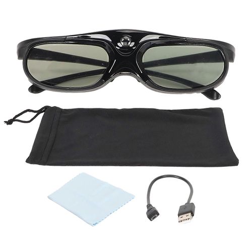 DLP Link 3D Lunettes 144Hz Rechargeable Haute Transmission De La Lumière 3D Lunettes À Obturateur Actif pour Tous les Projecteurs 3D DLP