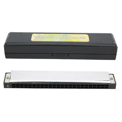 Professionnel Orgue À Bouche Harmonica Harpe Diatonique C Clé En Acier Inoxydable Plaque De Couverture 24 ? Trounoir