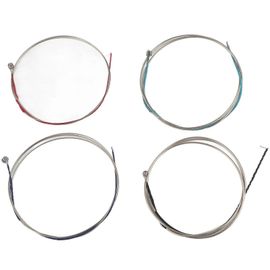 4pcs Cordes D¿Alto A ?1er D ?2ème G ?3ème C ?4ème Nickel Argent Enroulé Nickel ? Boule Plaquée ? Noyau En Acier D¿Extrémité