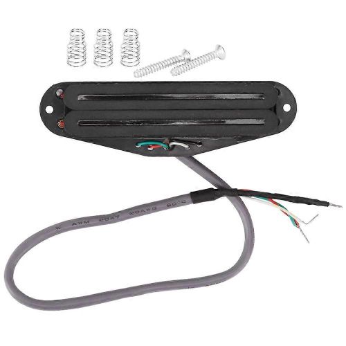 Gmn07 Micro Guitare Electrique Noir Double Rail 4 Core Cord Pickup Pour Guitare 6 Cordes