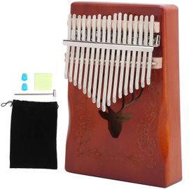 17 Clé Kalimba Kit Pouce Piano Doigt Acajou Jouer Instrument De Musique Fournituresretro Couleur