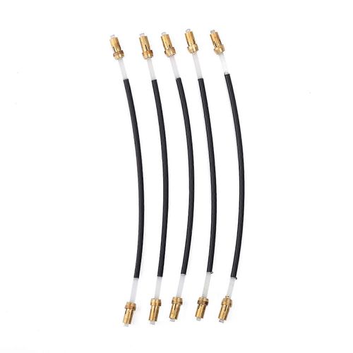 5 Pcs Nylon Tailgut Tail Gut Tailcord Avec Connecteur À Vis En Laiton Pour Violon 3/4 4/4