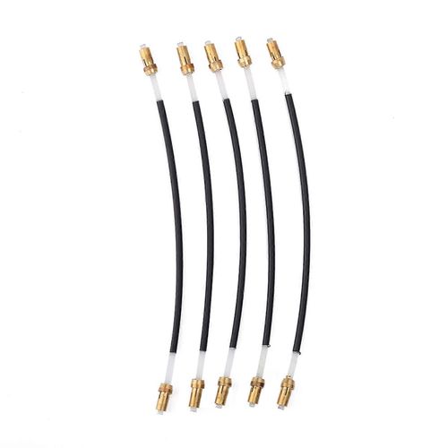 5 Pcs Nylon Tailgut Tail Gut Tailcord Avec Connecteur À Vis En Laiton Pour Violon 3/4 4/4