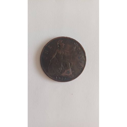 Pièce One Penny George V Angleterre 1927