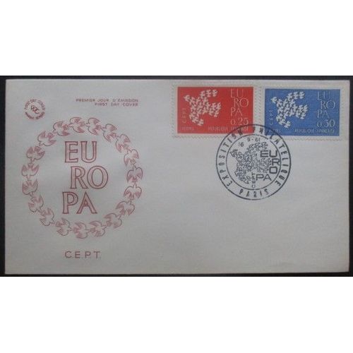 France Fdc Europa 16-09-61 Paris