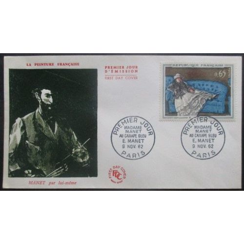 France Fdc Tableau De Manet 09-11-62 Paris