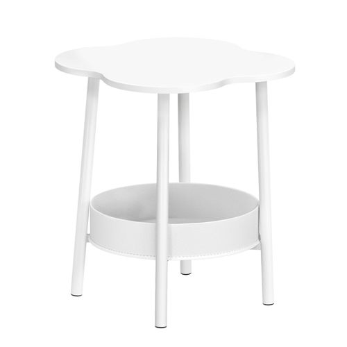 Petite Table Basse, Table À Thé De Bureau En Forme De Fleur, Table D'appoint De Style Moderne, Table Basse D'affichage Minimaliste Au Centre Du Salon Avec 2 Niveaux