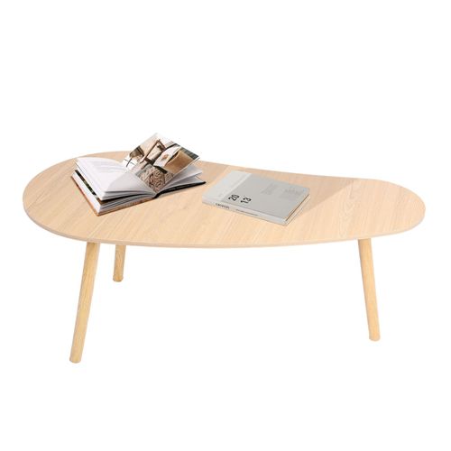 Petite Table Basse, Table À Thé Moderne Du Milieu Du Siècle, Table Basse D¿Affichage Minimaliste Du Centre Du Salon Avec Forme De Mangue