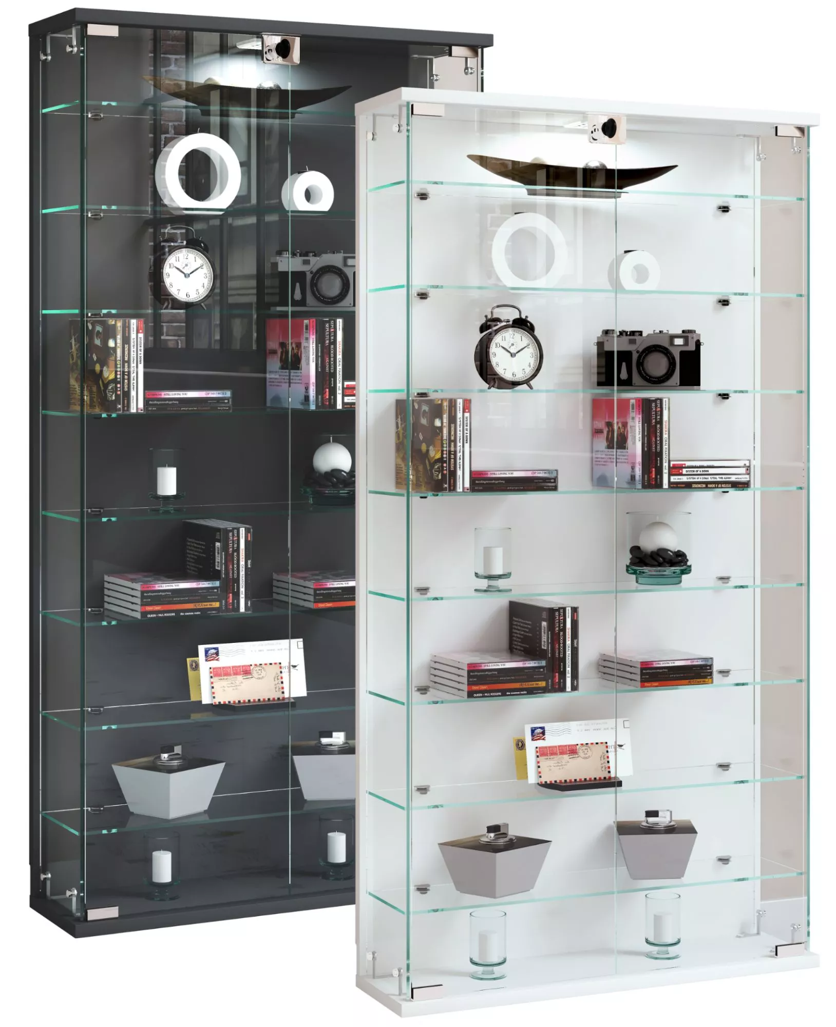 Vcm Vitrine Murale Suspendue Vitrine En Verre Vitrine Murale Vitrin...