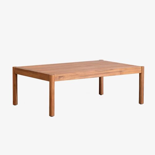 Table Basse Rectangulaire 120x75 Cm En Bois D'acacia Melvin Brun Acacia