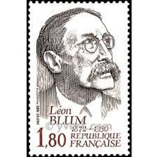 Hommage À Léon Blum Année 1982 N° 2251 Yvert Et Tellier Luxe