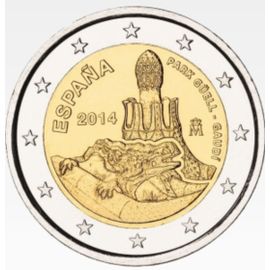 2 Euro Commémo Espagne 2014 Antoine Gaudi Sup Spl Spain