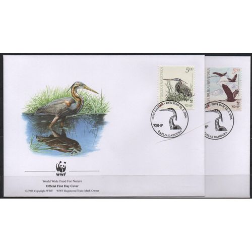 Croatie Timbres Animaux : Les Oiseaux 4 Fdc