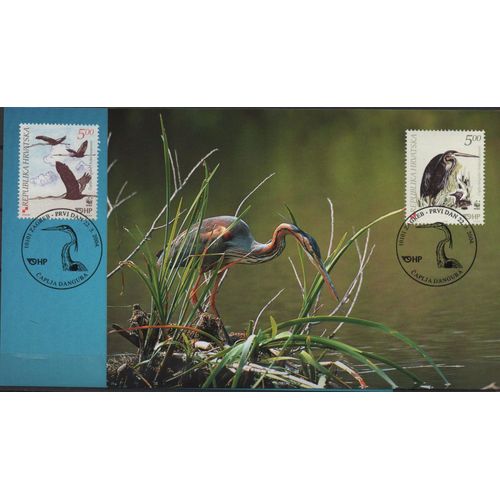 Croatie Carte Animaux Les Oiseaux 2004