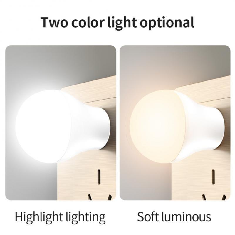 Lampe LED ronde avec prise USB pour la Protection des yeux, ideale