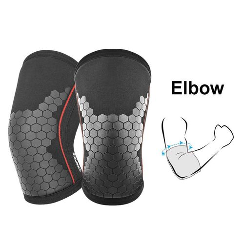 Aolikes 1 Paire De Genouillères De 7 Mm,Support De Récupération Des Blessures,Genouillère En Néoprène Pour Squats,Course À Pied Et Entraînement En Salle De Sport - Type Elbow Support-L #B