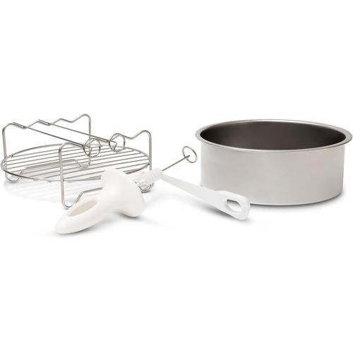 Lbgwp60 Aafek1 Kit D'Extension Pour Friteuse À Air Chaud Af6 (Forme Multifonctionnelle,Grille,Coupe-Légumes Légumes Et Kit D'Accessoires Polyvalent,Divers Plats,Facile À Nettoyer,Acier Inoxydable)