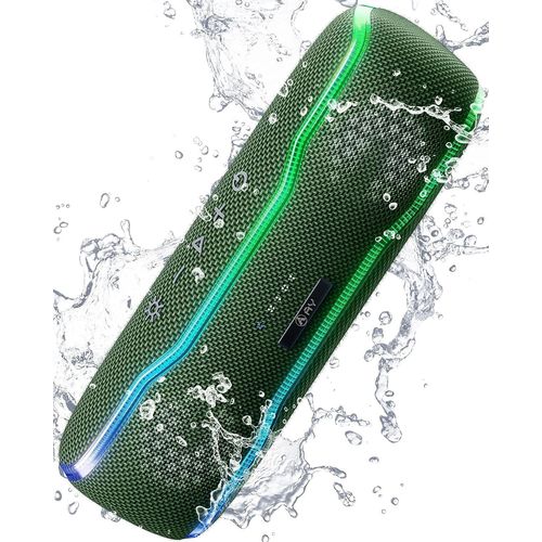 GOTHICANA BY EMPEnceinte Bluetooth Portable, Ipx7 Étanche Haut-Parleur Bluetooth Avec Lumières Clignotantes Colorées Et Basses Riches, Microphone Intégré,24H De Lecture,Parfait Pour La Maison,Extérie
