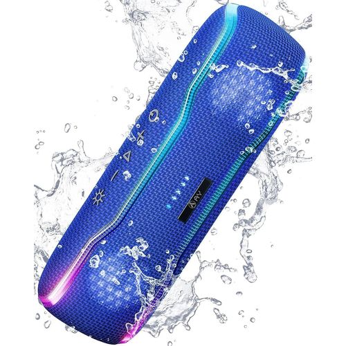 GOTHICANA BY EMPEnceinte Bluetooth Portable, Ipx7 Étanche Haut-Parleur Bluetooth Avec Lumières Clignotantes Colorées Et Basses Riches, Microphone Intégré,24H De Lecture,Parfait Pour La Maison,Extérie