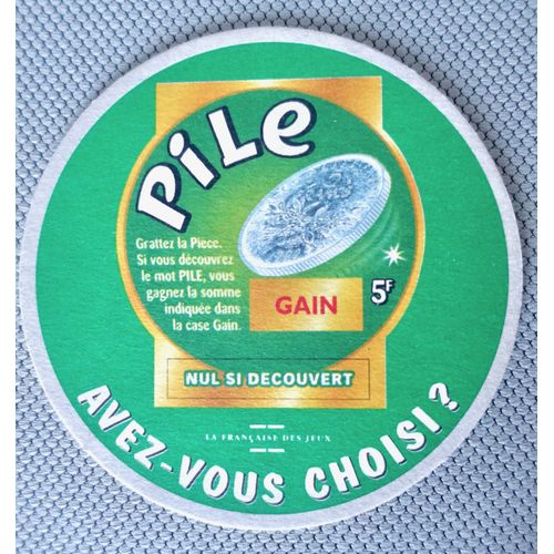 Sous Bock Jeu : Pile, Face. Avez-Vous Choisi ?
