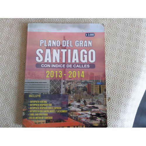 Plano Del Gran Santiaguo / Con Indice De Calles