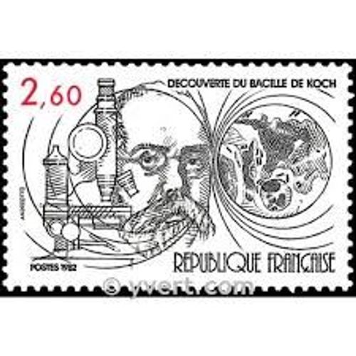 Centenaire De La Découverte Du Bacille De La Tuberculose Par Robert Koch Année 1982 N° 2246 Yvert Et Tellier Luxe