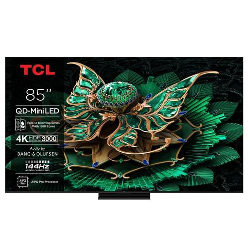 TV QD-Mini LED Pro Tcl 85C79K 216 cm 4K UHD 2025 Aluminium brossé