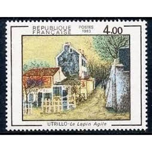 Art : "Le Lapin Agile" Oeuvre De Maurice Utrillo Année 1983 N° 2297 Yvert Et Tellier Luxe