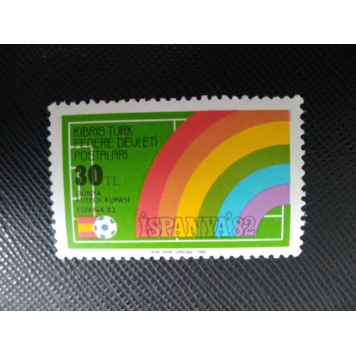 Timbre Chypre Nort – Turquie Y T 110 Espagne 82 1982 (040409 )