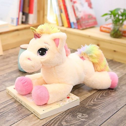 40cm rainbow pink Taille géante arc-en-ciel licorne en peluche peluche