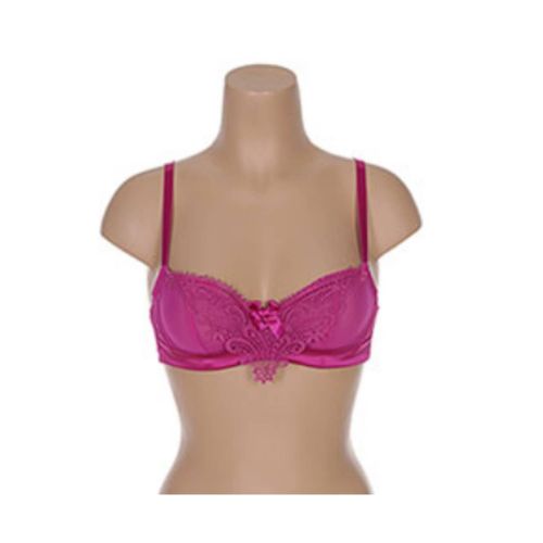 Soutien-Gorge Fushia Et Dentelle En 85b De Marque Darjeeling État Neuf Empiècement En Dentelle Au Dos