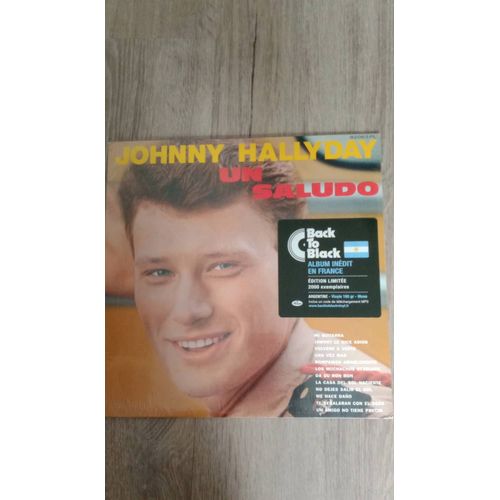 Vinyle 33 Tours De Johnny Hallyday Un Saludo, Argentine Back To Black