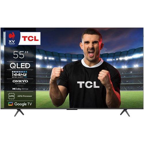 TV QLED Tcl 55P89K 138 cm 4K UHD Aluminium brossé