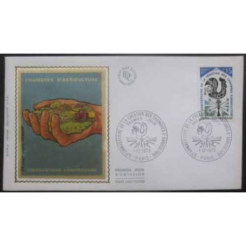 France Fdc Chambres D'agriculture 01-12-73 Paris