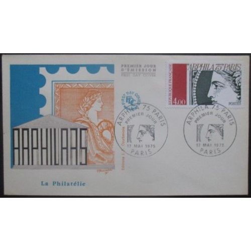 France Fdc Arphila 75 17-05-75 Paris